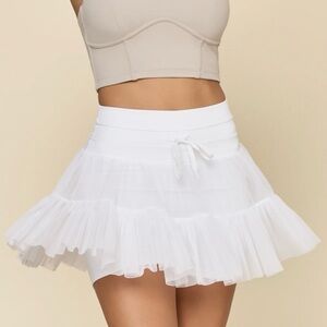 PopFlex Pirouette Skort - Small - White